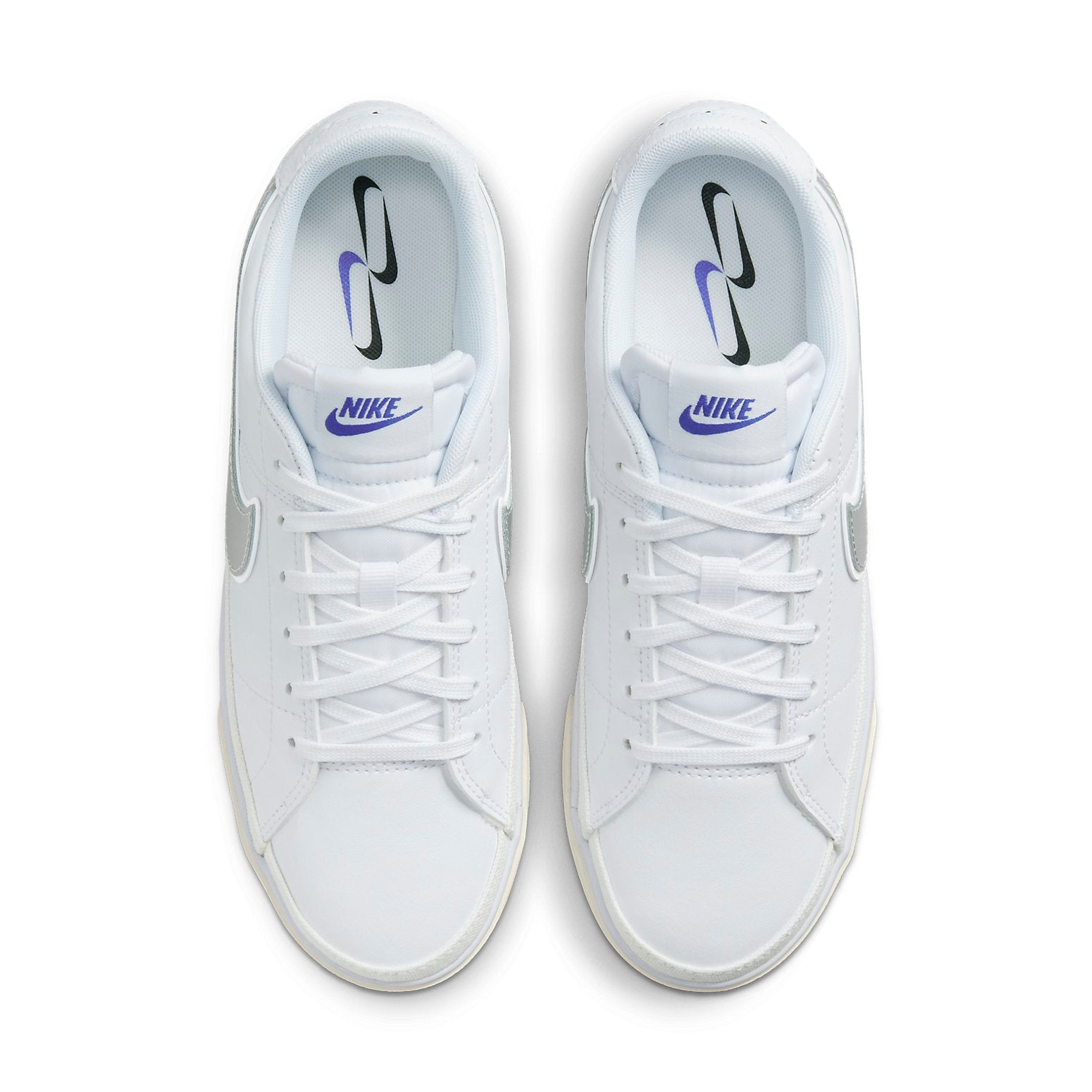 (WMNS) Nike Court Legacy 'White Metallic Silver' DX3216-100
