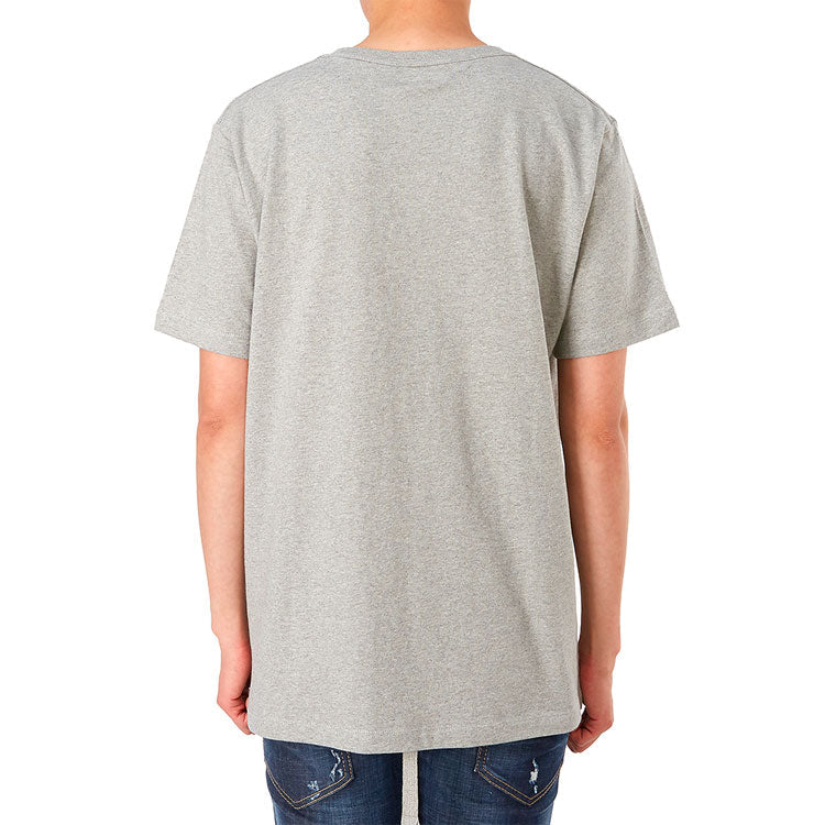 Off-White Chest Alphabet Logo Slim Fit Short Sleeve Gray OMAA027S191850220710