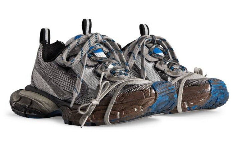 Balenciaga 3XL Sneakers 'Worn Out Grey White and Blue Mesh and Polyurethane' 734734W3XL71214