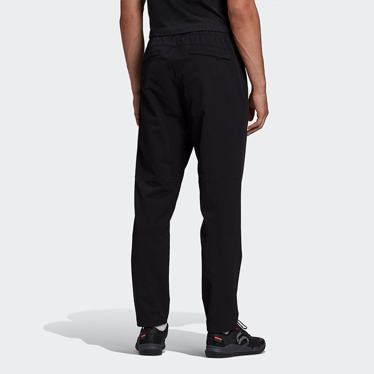 adidas Xplr Lt Ss Pant Solid Color Outdoor Casual Sports Knit Long Pants Black GE9934