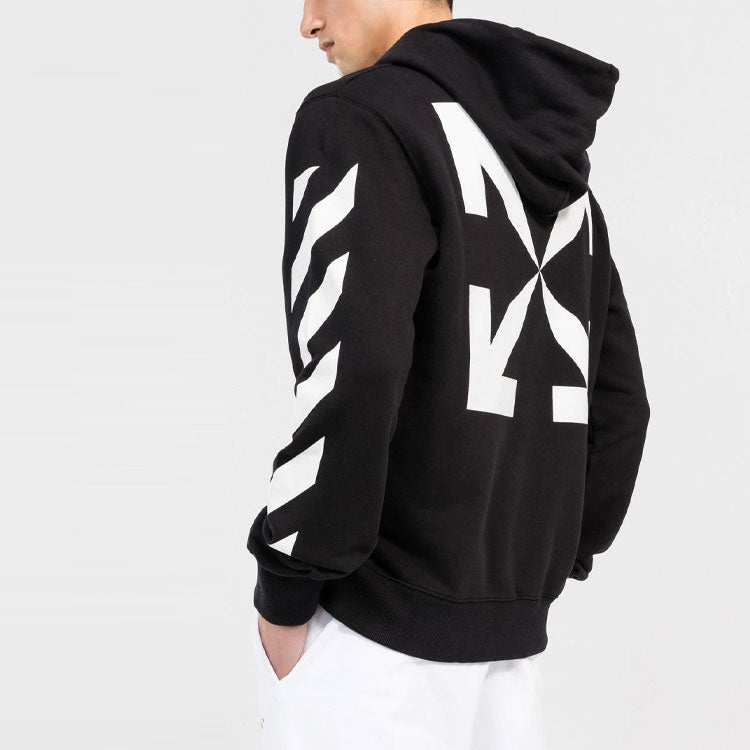 Men's Off-White SS22 Arrow Pattern Printing Loose Fit Autumn Black OMBB097C99FLE0121001