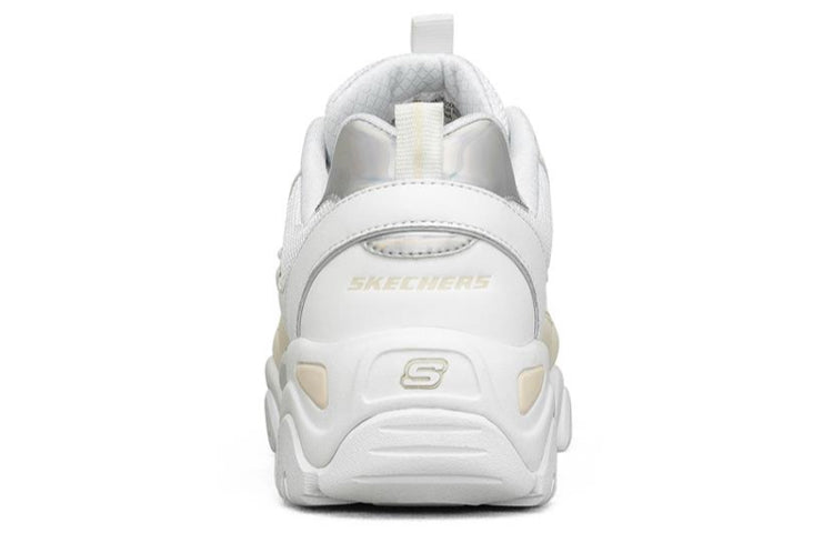 (WMNS) Skechers D lites 2.0 White/Brown/Silver 66666312-WNT