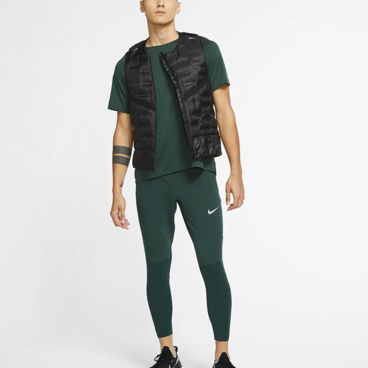 Nike Aeroloft Stay Warm Woven Running Reflective Down Vest Black CU7798-010