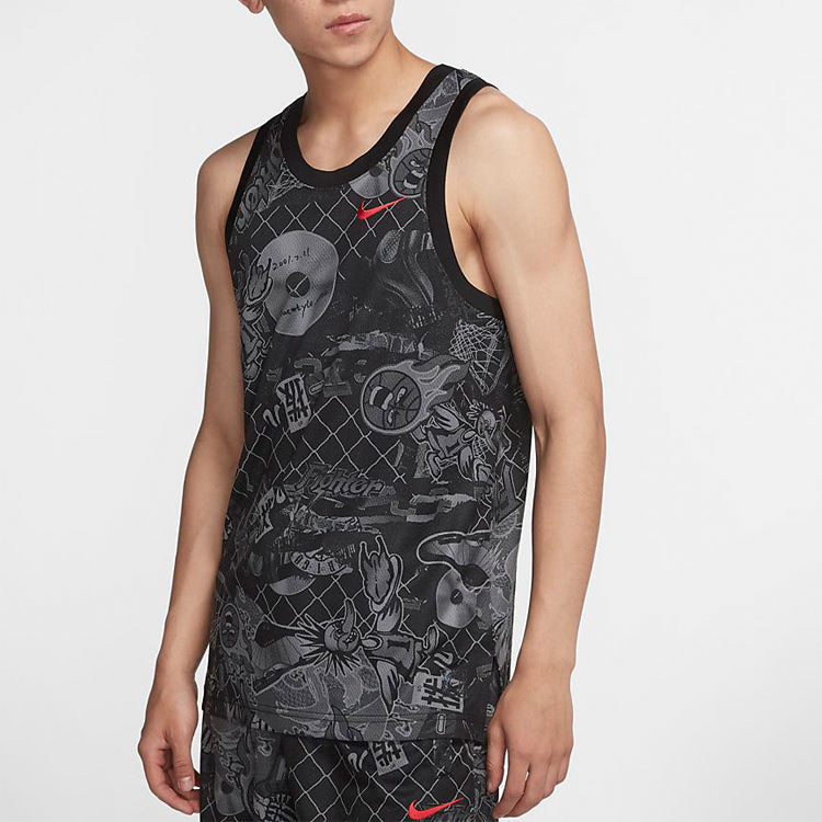Nike Street Graffiti Basketball Sports Vest Black CK1182-010