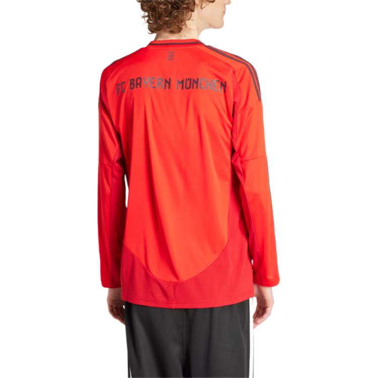 adidas FC Bayern 24/25 Long Sleeve Home Soccer Jersey Asia Sizing 'Red' IT2254