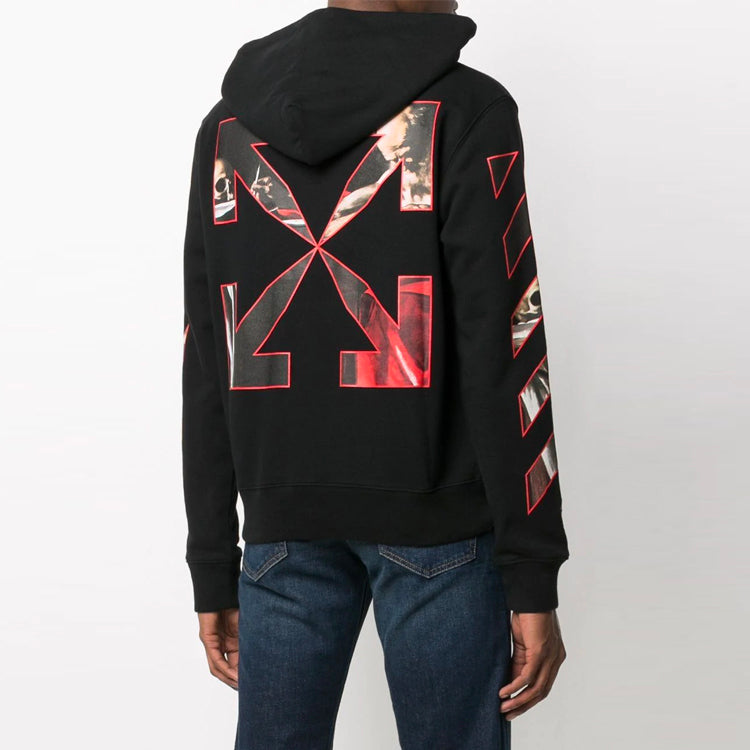 Off-White Caravaggio Printing Loose Fit Black OMBB034R21FLE0041025