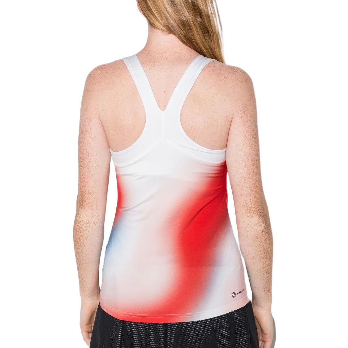(WMNS) adidas Melbourne Tennis Printed Y-Tank Top Asia Sizing 'Red White Blue' HA7614