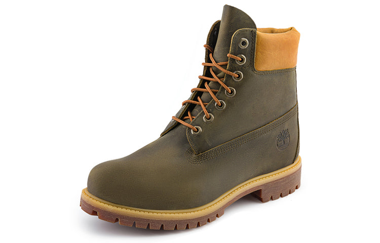 Timberland Premium 6 Inch Waterproof Boot 'Olive Green Yellow' A6291