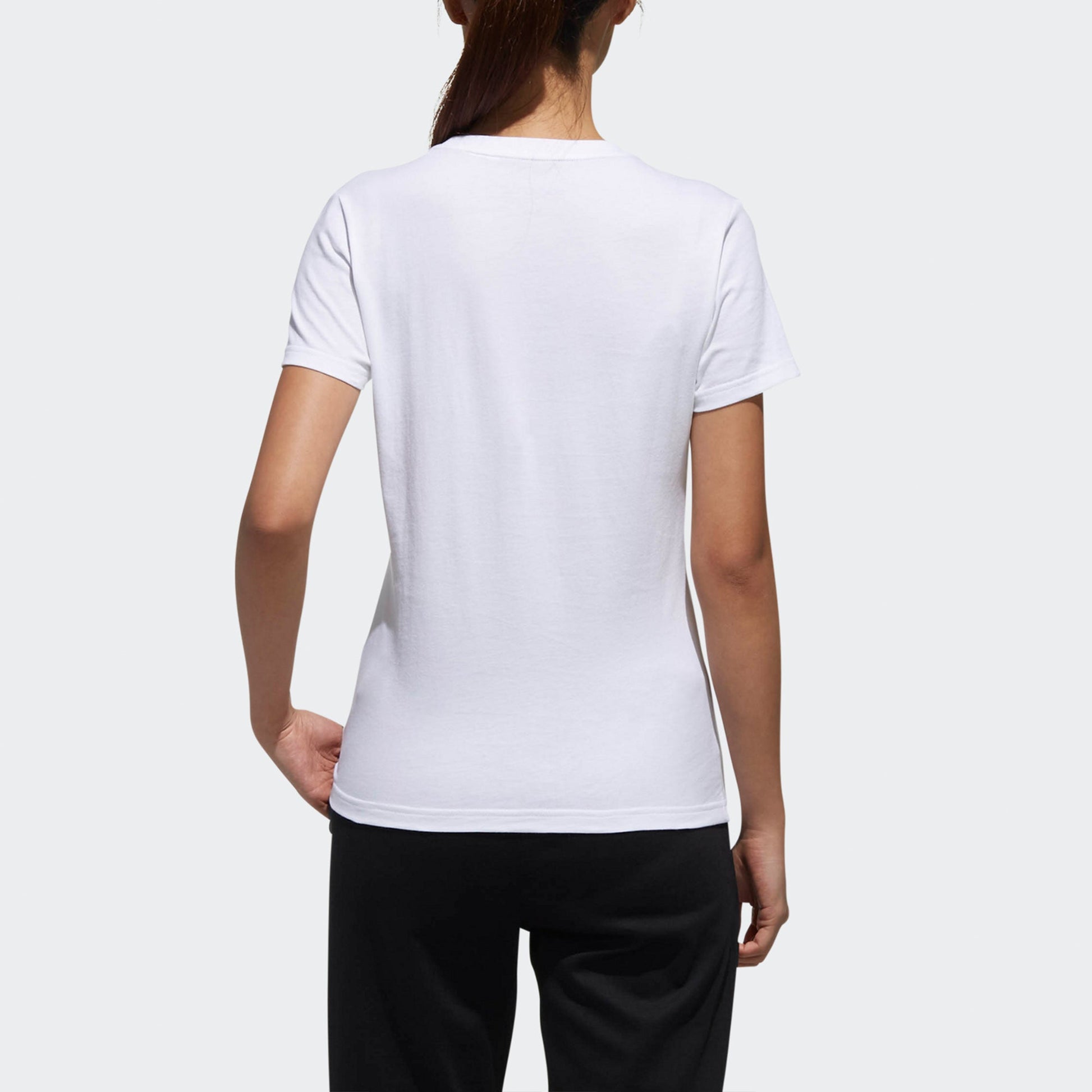 (WMNS) adidas neo Ce Tee Alphabet Printing Casual Sports Round Neck Short Sleeve White DW7943