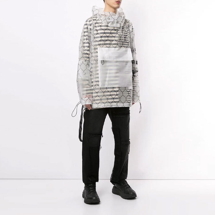 Men's Off-White Pocket Detail Transparent Ordinary Version White OMEA211S20H640339810