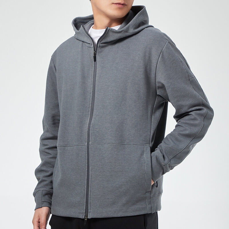 Nike Yoga Full-length zipper Cardigan hooded Sports Jacket Gray CU6261-068