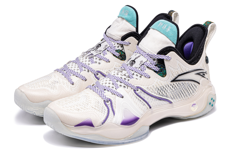 ANTA x Courtman Shock Wave 4 Pro 'White Purple Black' 112241111-6
