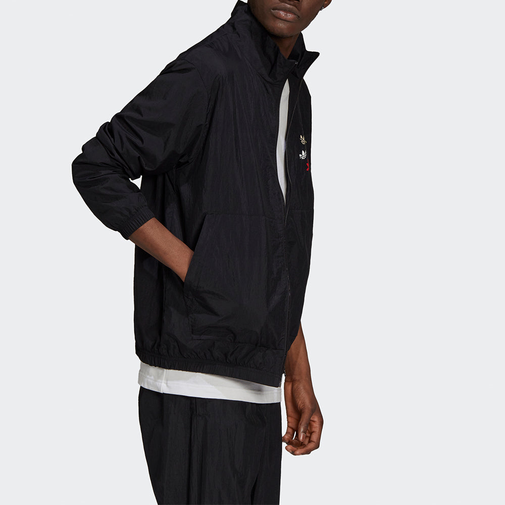 adidas originals St Woven Tt Casual Stand Collar Sports Jacket Black H37735