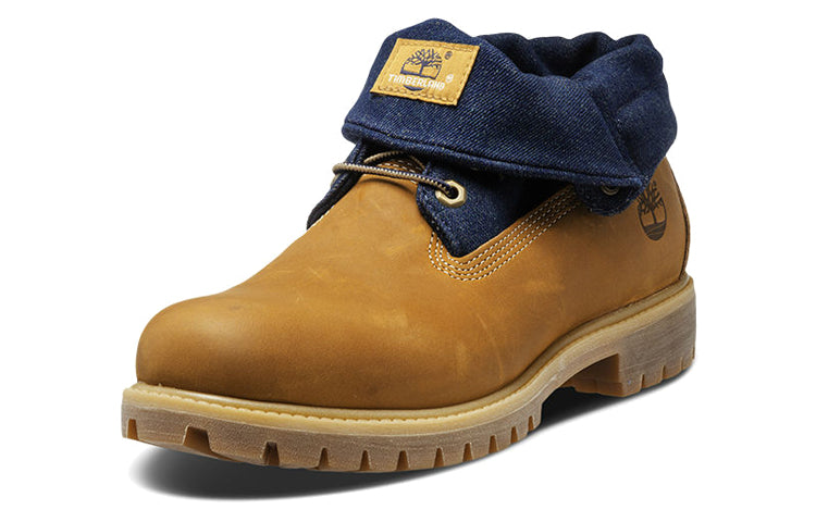 Timberland 6 Inch Premium Roll-Top Boots 'Wheat Navy' A17BB