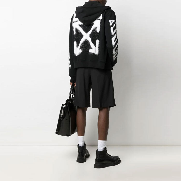 Off-White SS21 Arrows Pattern Loose Fit Black OMBE001S21FLE0021001