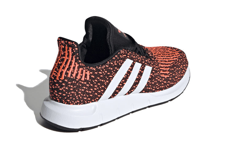 (GS) adidas originals Swift Run J 'Black White Red' EF5939