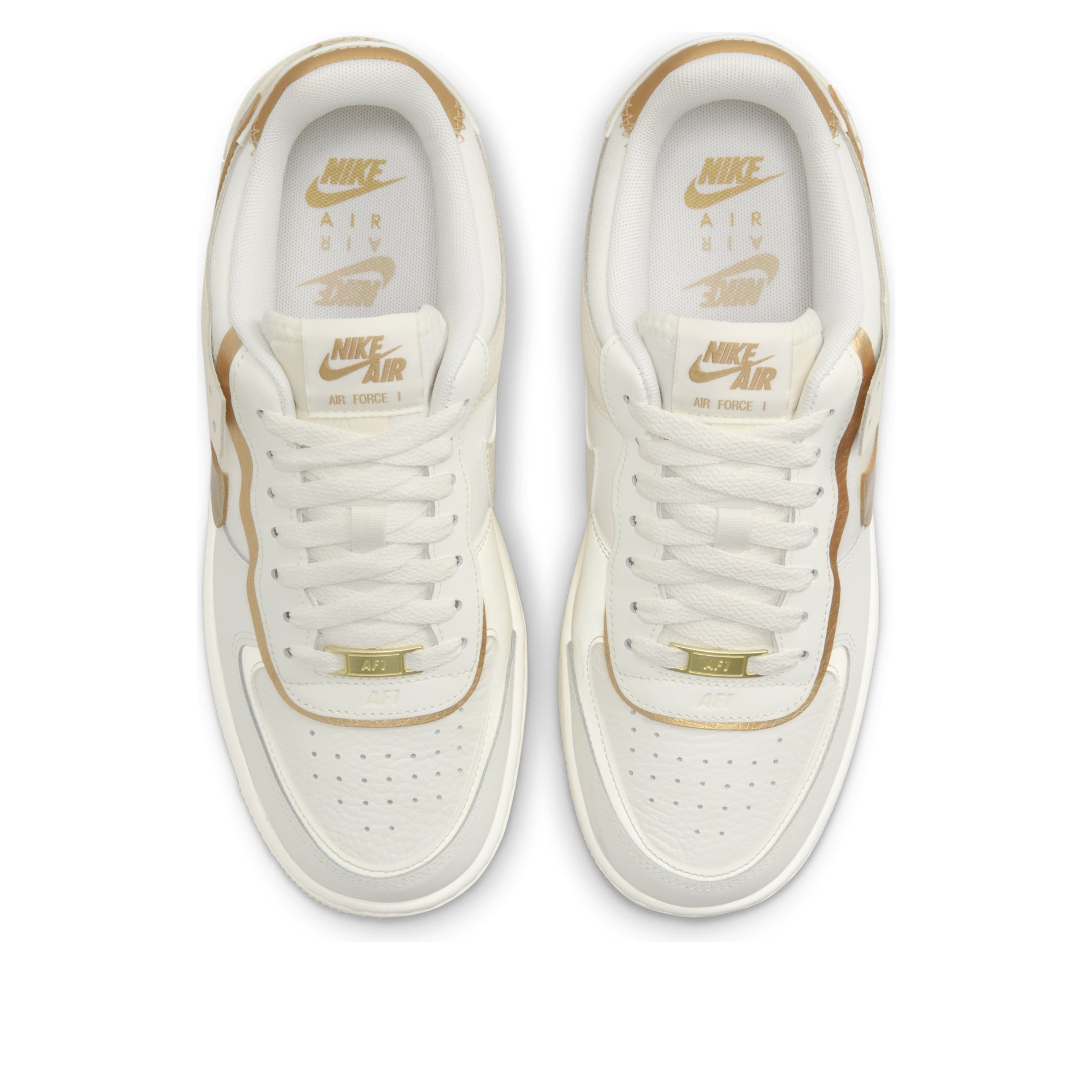(WMNS) Nike Air Force 1 Shadow 'Sail Metallic Gold' DZ1847-108