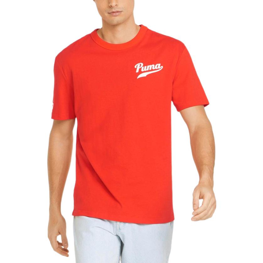PUMA Word Team Graphic Tee 'Red' 536929-95