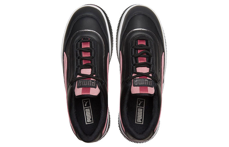 (WMNS) PUMA Deva Mixed Metallic White/Black/Pink Casual Platform Sneakers 373920-02