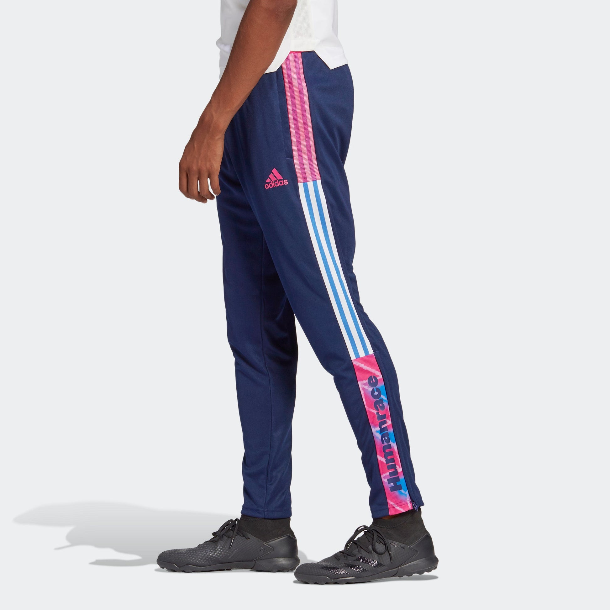 adidas x Crossover Hufc Tr Pnt Soccer/Football Colorblock Casual Sports Long Pants Navy Blue GI7452