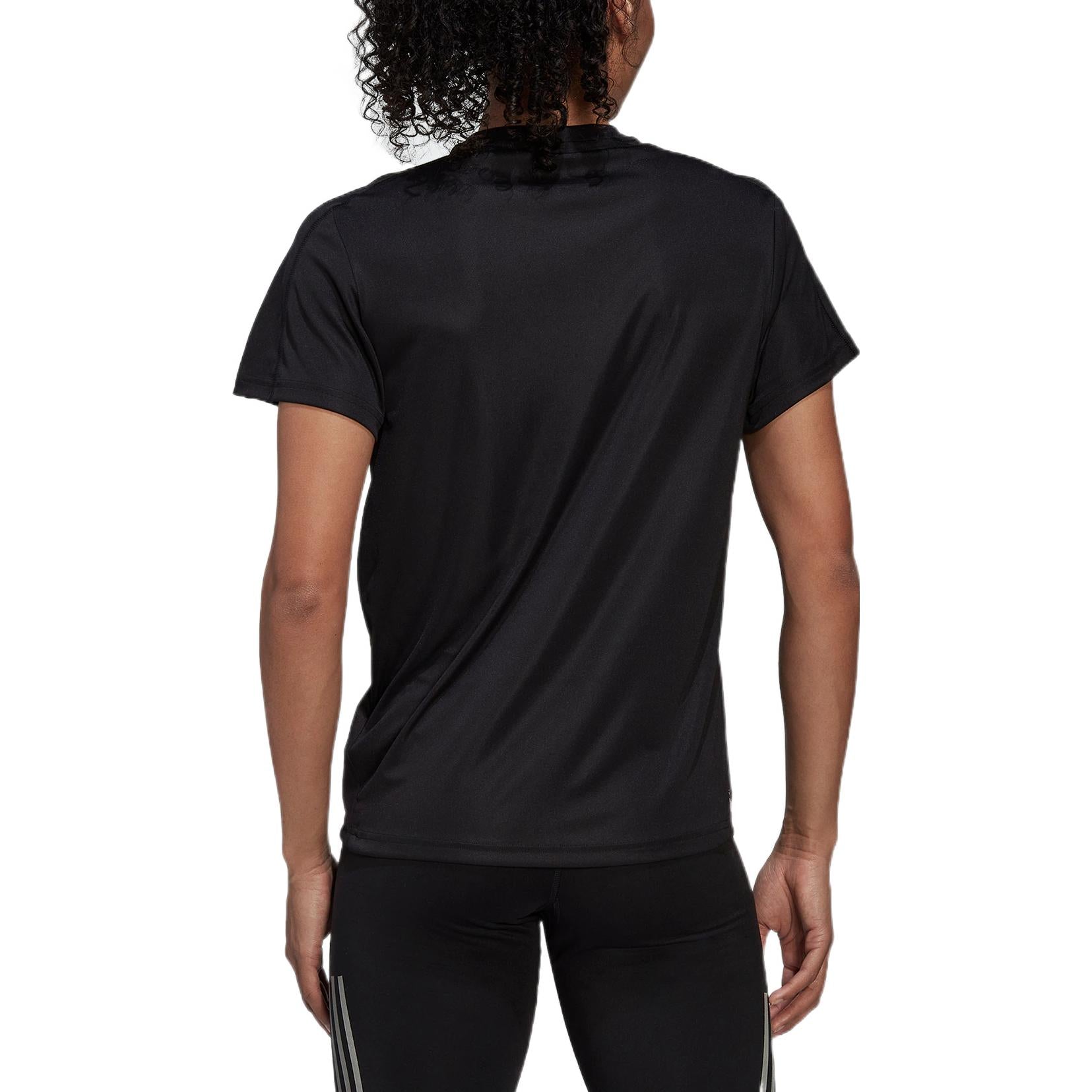 (WMNS) adidas Run It Running T-Shirt Asia Sizing 'Black' HL1455