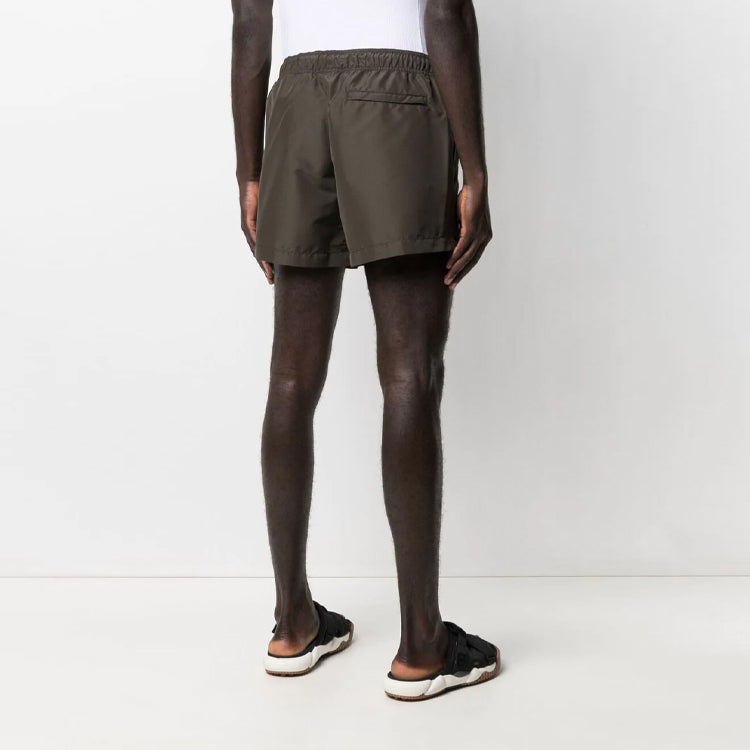 Off-White Men's SS21 Logo Pants Shorts Slim Fit Brown OMFA003S21FAB0015901