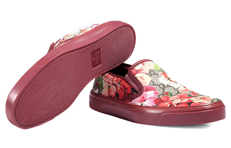 (WMNS) Gucci GG Supreme Monogram Blooms Slip On 'Dry Rose' 408511-KU2E0-8971