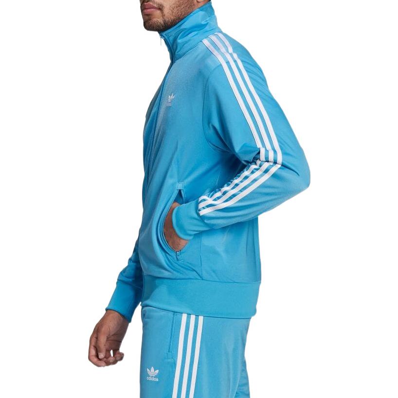 adidas originals Solid Color Logo Sports Jacket Blue HB9431