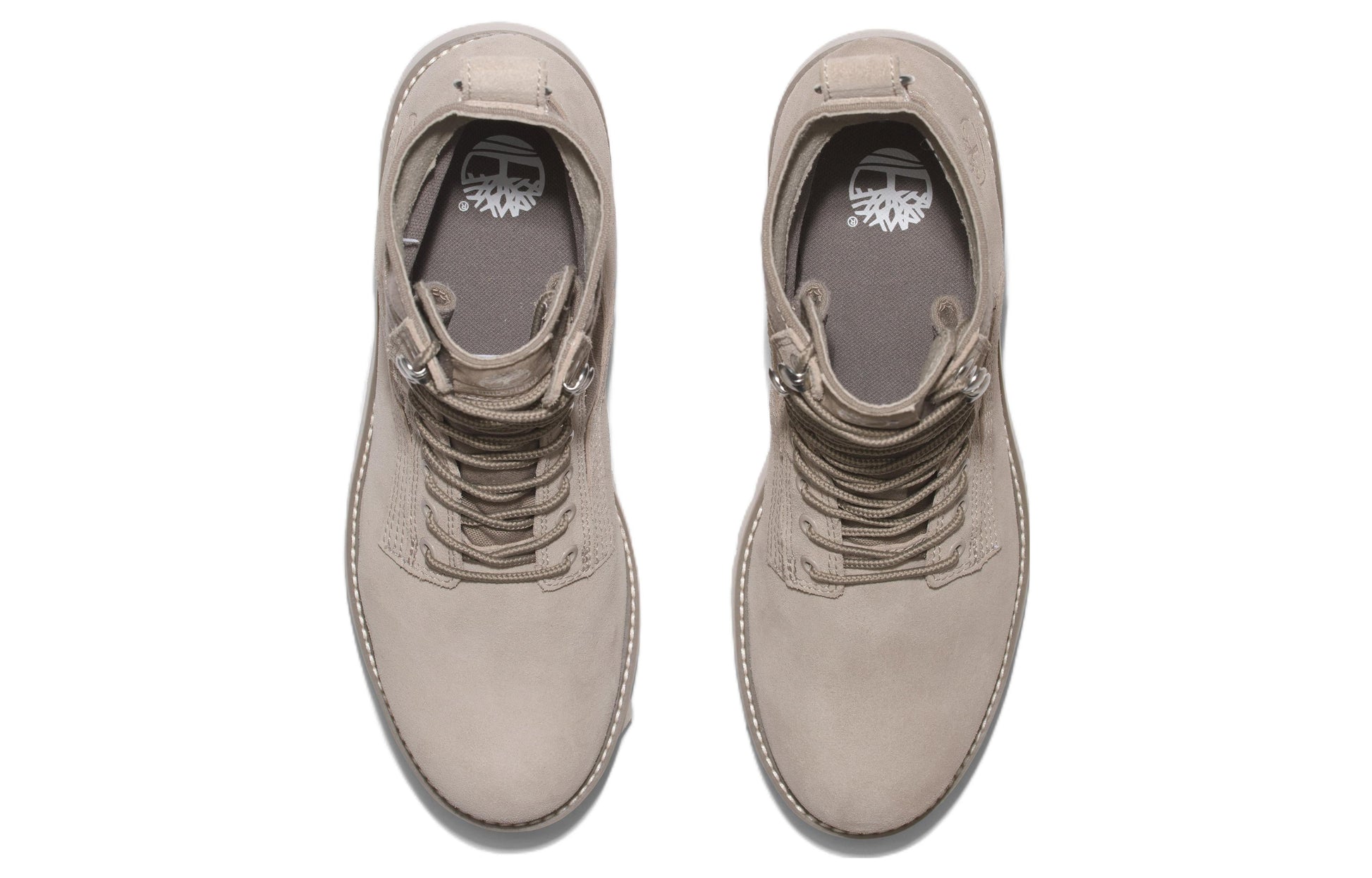 Timberland Vibram Waterproof Leather and Fabric Boots 'Beige Suede' A5M8VK51