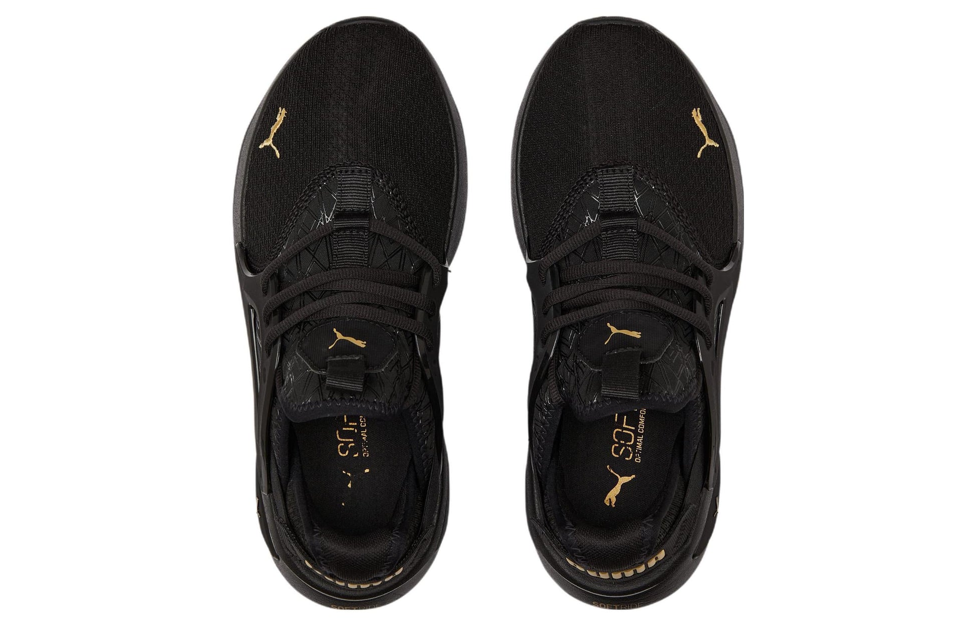 (WMNS) PUMA Softride Enzo Evo 'Metallic-Black Gold' 377049-01