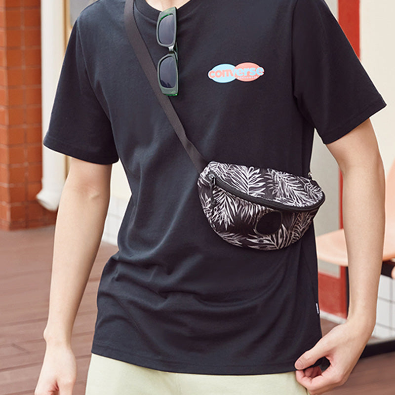 Converse Sling Pack Print Bag 'Black Grey' 10022528-A04
