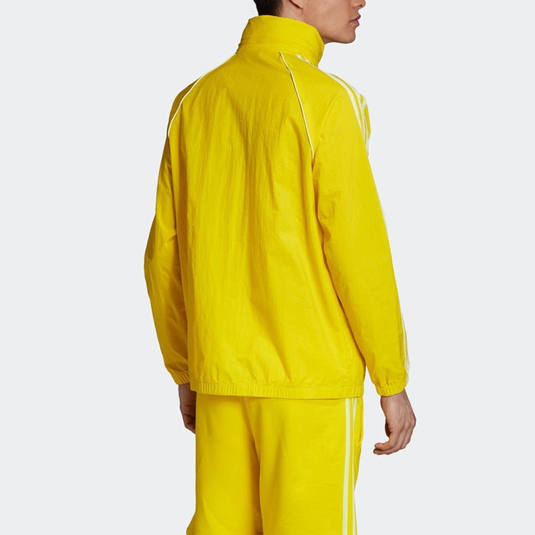 adidas originals BLC SST Windbreaker Retro Sports Windproof Jacket Yellow ED6082