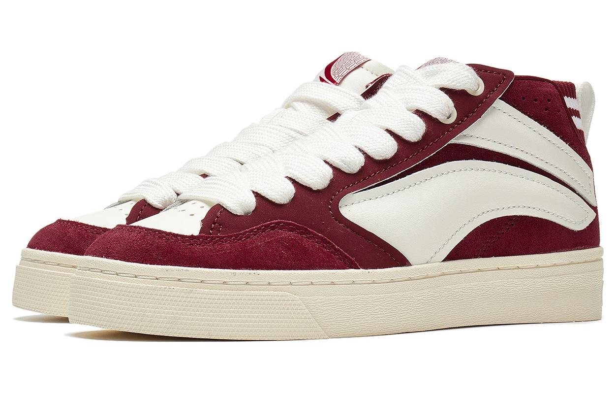 (WMNS) Li-Ning Weiwu Wave 180 Skate Shoes 'Burgundy White' AECT052-1