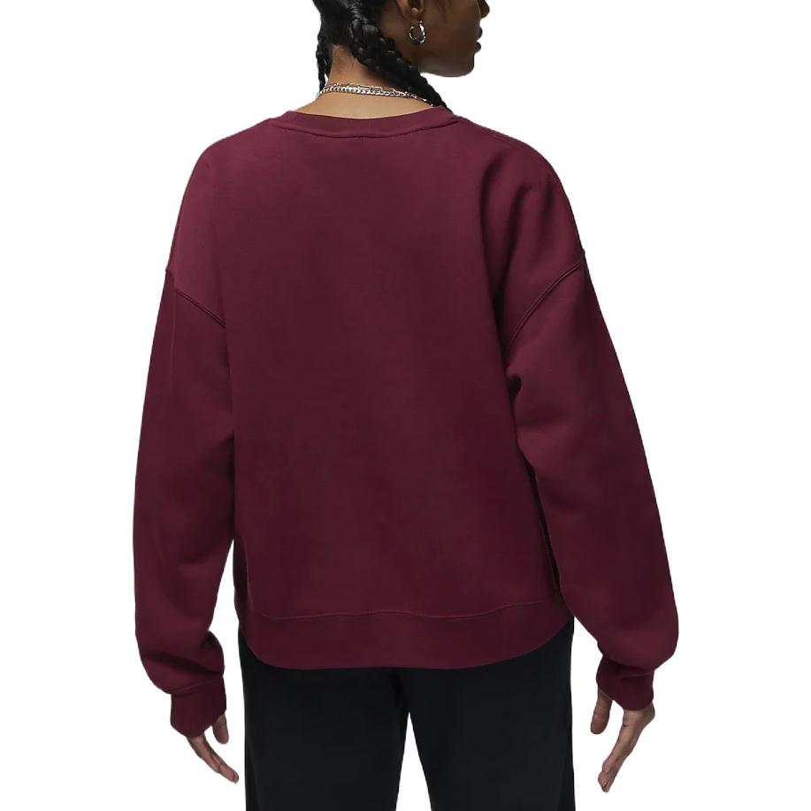 (WMNS) Air Jordan Brooklyn Crewneck Sweatshirt 'Cherrywood Red' DQ4462-645