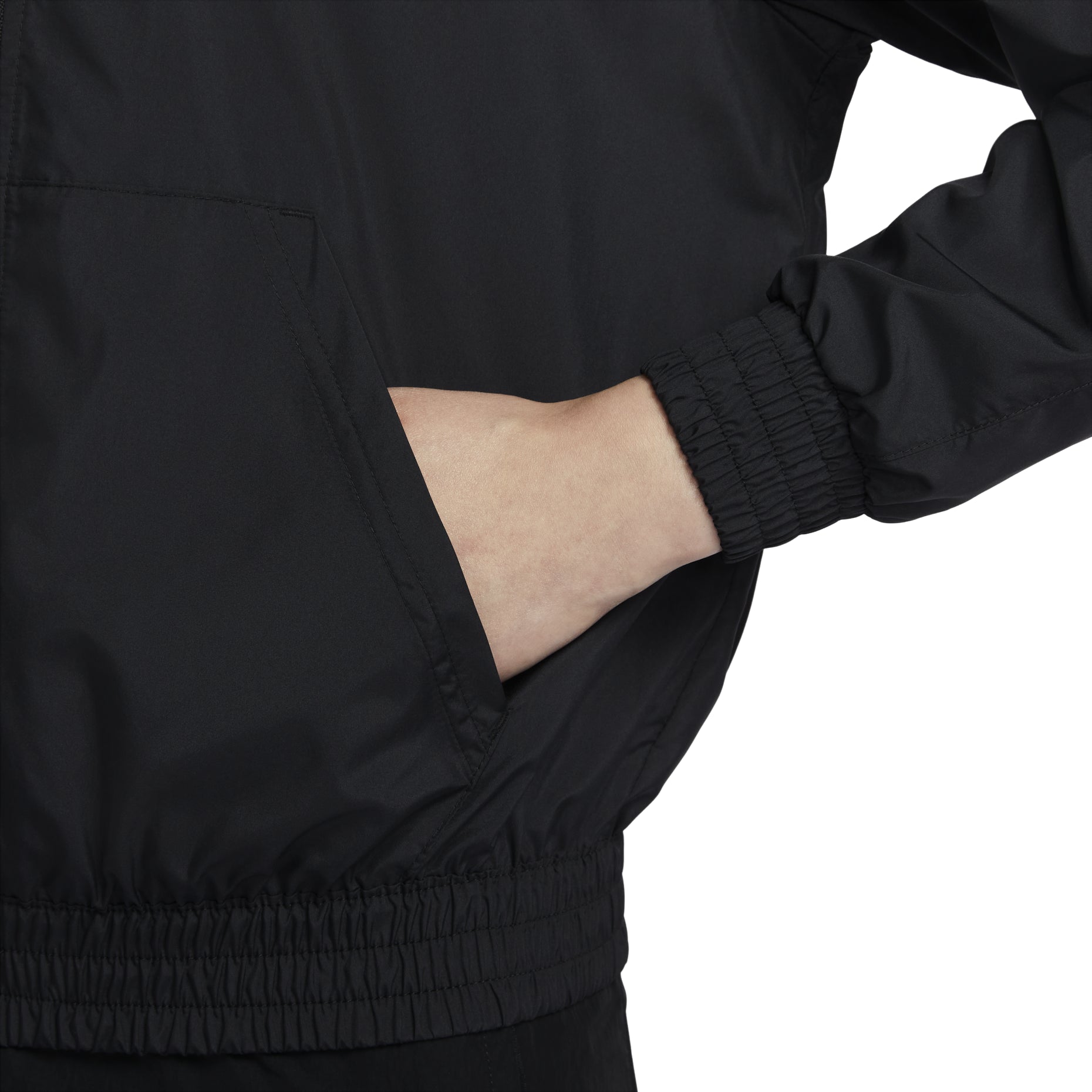 (WMNS) Nike Sportswear Classic Woven Jacket 'Black' FV6299-010
