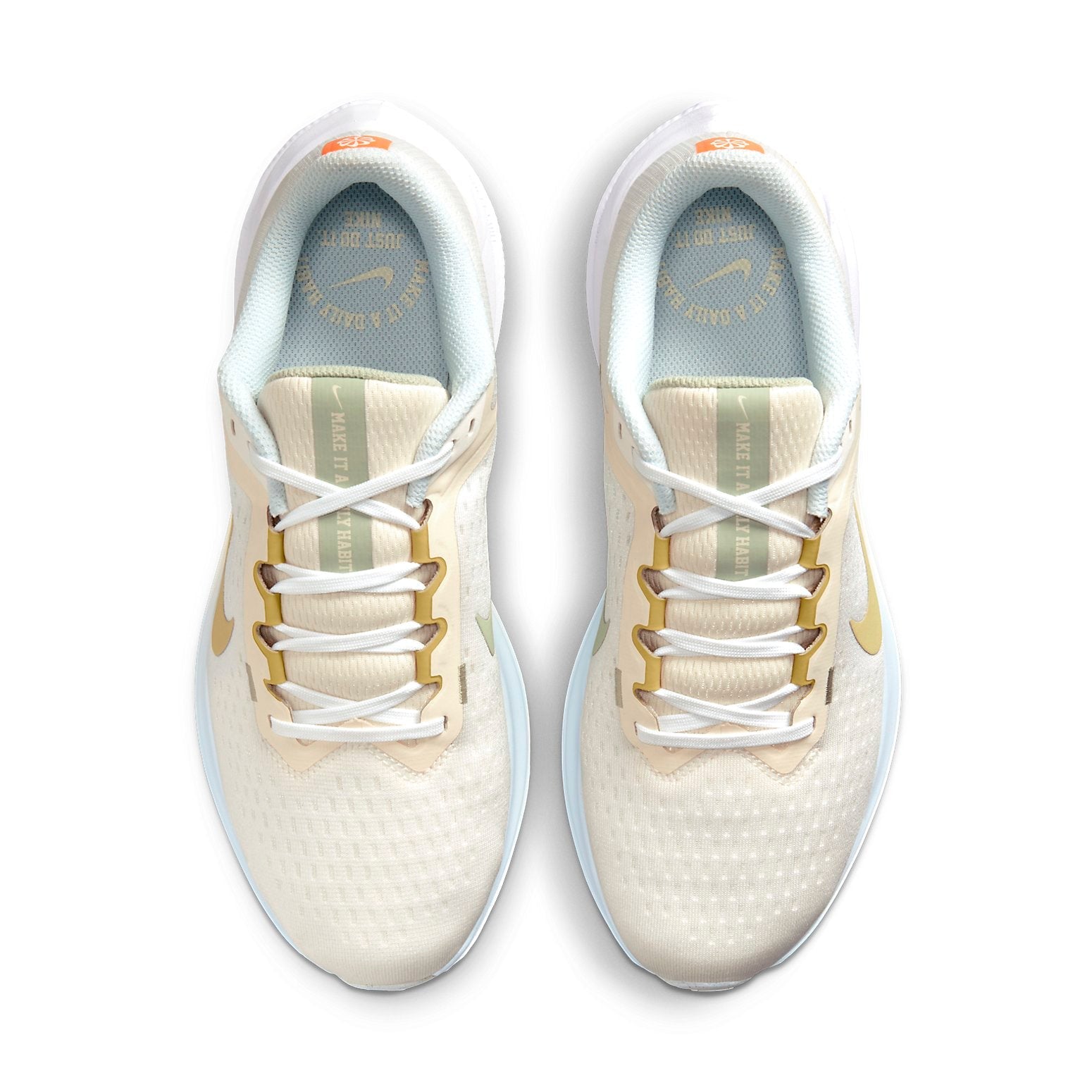 (WMNS) Nike Air Zoom Winflo 10 Running Shoes 'White Sail Buff Gold' FV3636-171