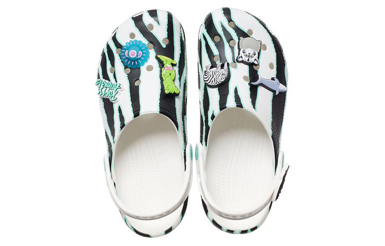 Crocs x Ron English Classic Clogs 'Animal Stripes' 207619-100