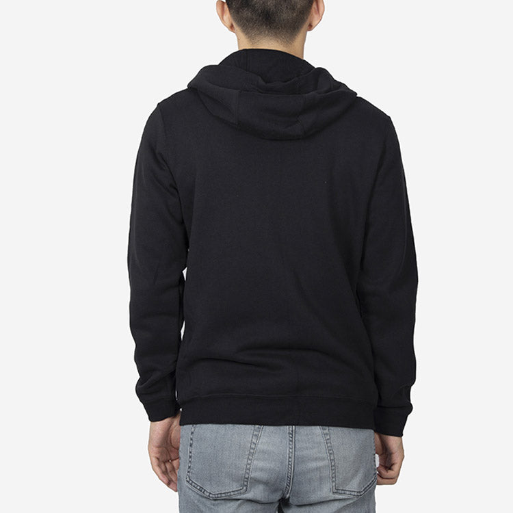 Nike Logo Fleece Stay Warm Casual Sports Hooded Jacket Black CV4586-010