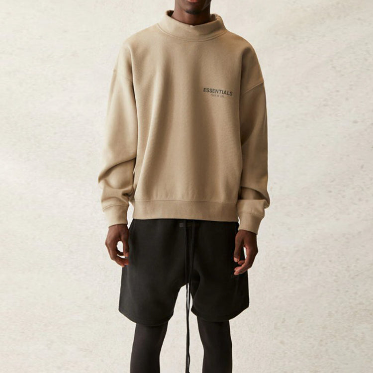 Fear of God Essentials SS21 Pull-Over Mockneck Moss FOG-SS21-582