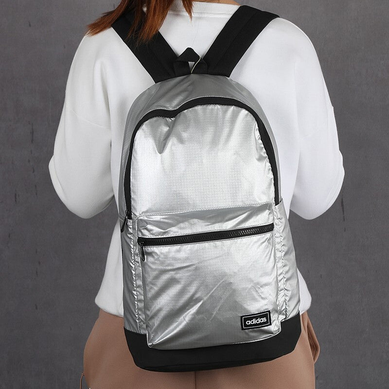 (WMNS) adidas Classic Metallic Backpack Medium 'Silver' FL4047