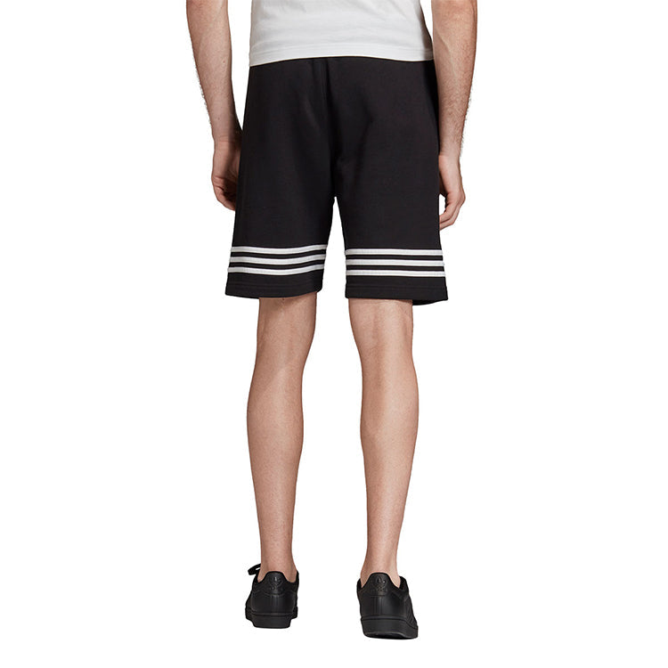 adidas originals Outline Short Hollow Out Logo Sports Shorts Black FM3877