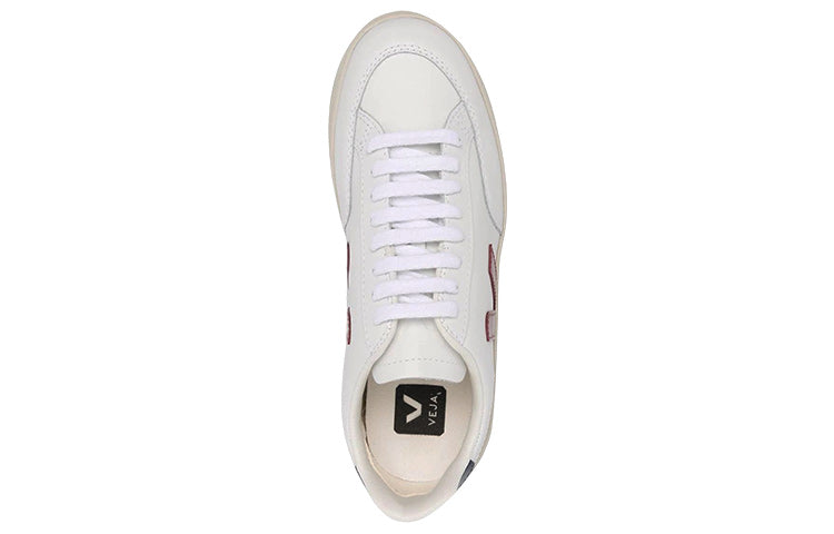 Veja V-12 Leather 'White Marsala Nautico' XD0201955A
