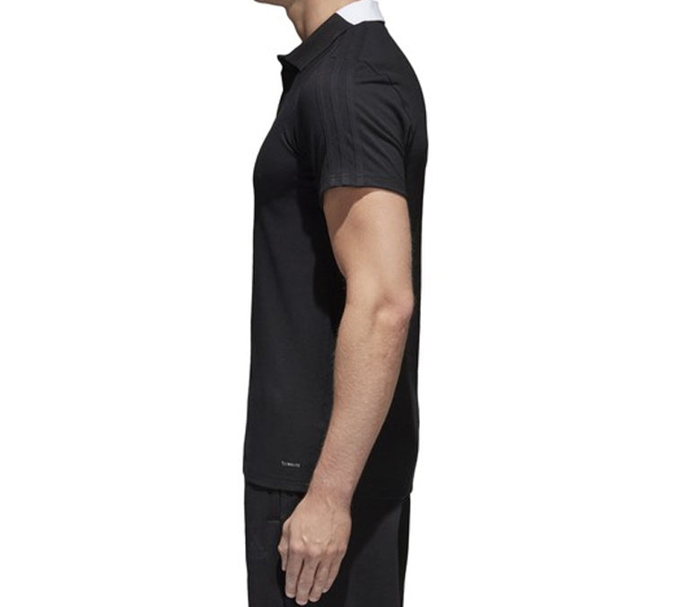 adidas Logo Short Sleeve Polo Shirt Black BQ6565