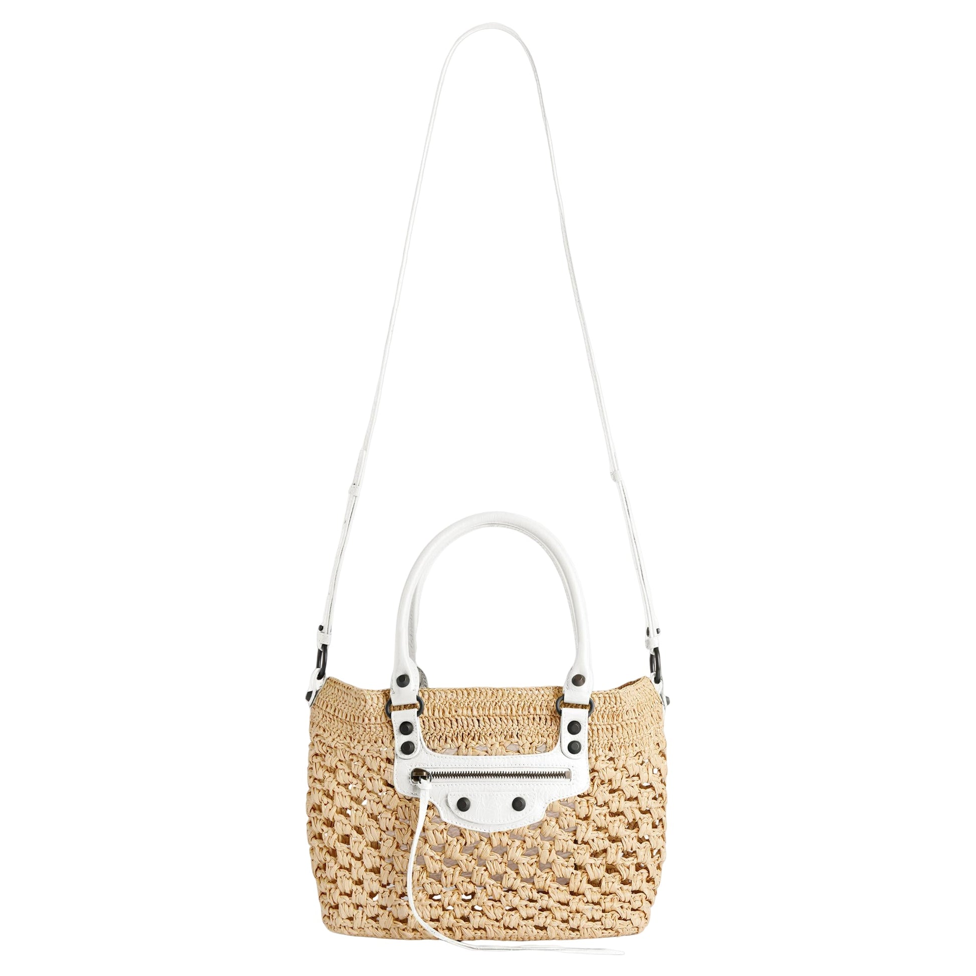 (WMNS) Balenciaga Le City Basket Small 'Natural Optic White' 8665002ACGC9291