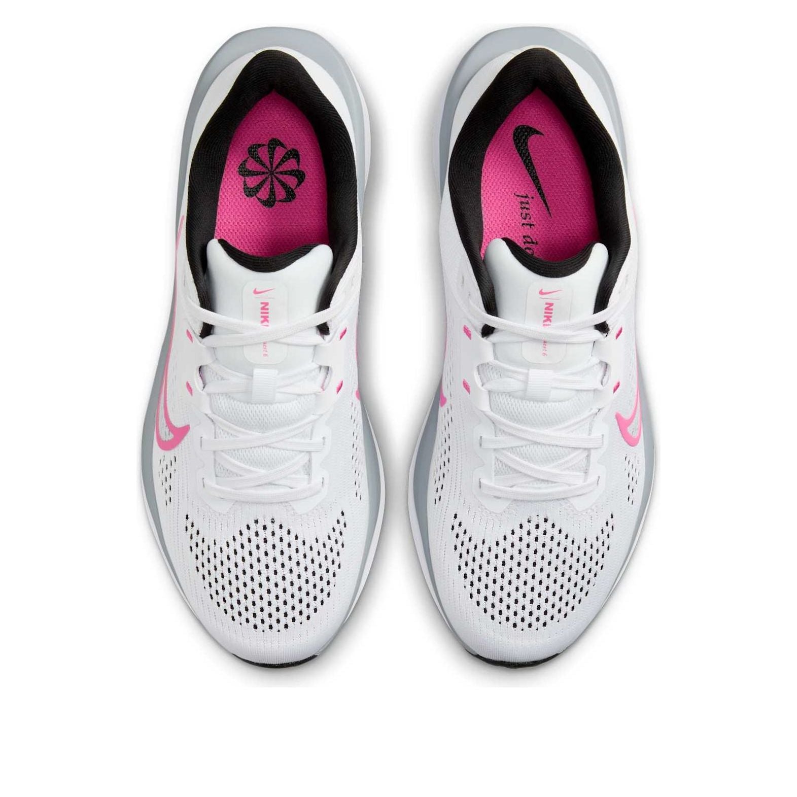 (WMNS) Nike Quest 6 'White Pinksicle Wolf Grey Black' FD6034-102