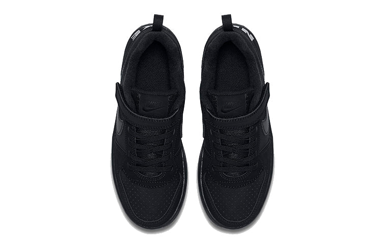 (PS) Nike Court Borough Low 'Triple Black' 870025-001