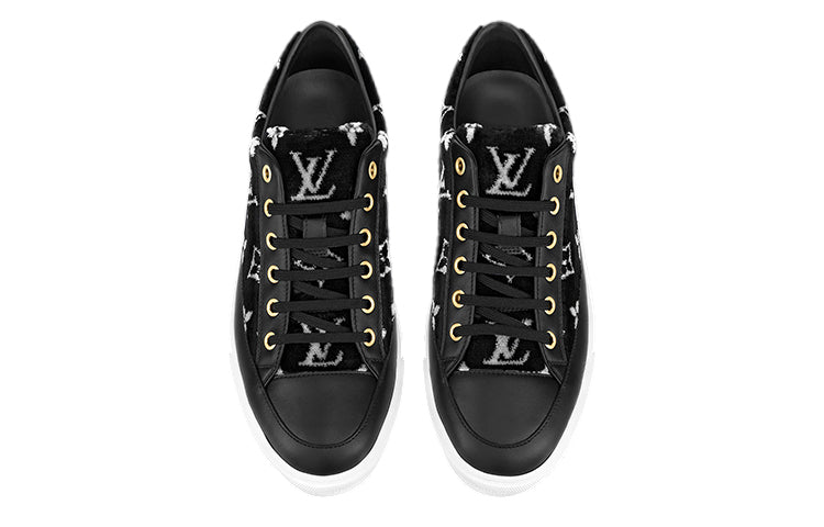 (WMNS) LOUIS VUITTON Stellar Sneakers 'Black with White Monogram' 1A964V