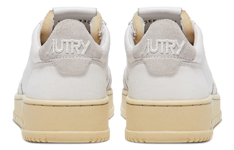 Autry Open Low Leather Suede 'White' AOLM-CE10