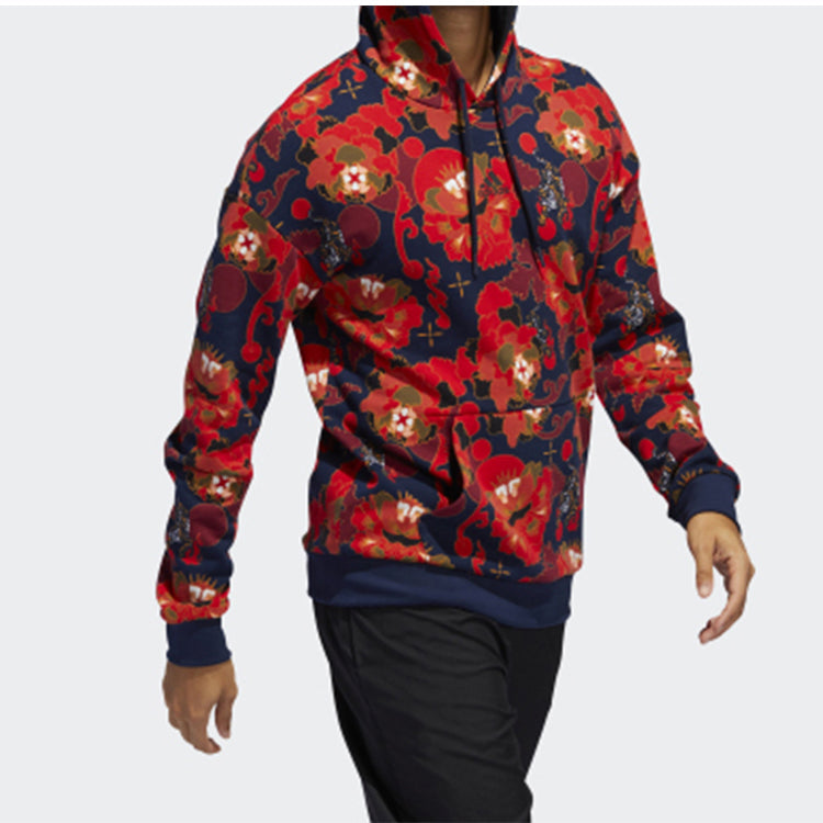 Men's adidas CNY New Year Limited Fleece Lined Red GG0774