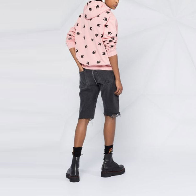 (WMNS) Alexander McQueen Pattern Printing Hoodie Pink 481637-ROR61-5701